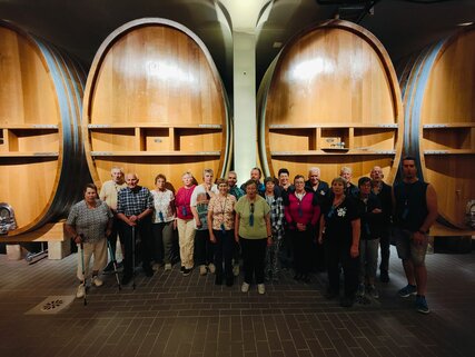 Reisegruppe in der Mosterei Möhl